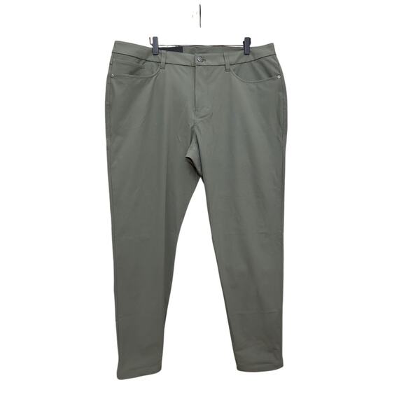 Lululemon ABC Pant Slim Fit‎ Pants Warpstreme Olive Green Size 38 New LM5AQSS - Picture 1 of 14